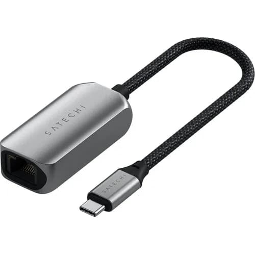 Adaptador Satechi USB-C 2.5 Gigabit Ethernet Cinza Espacial