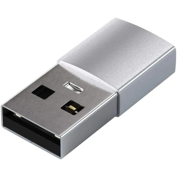Adaptador Satechi USB-A para USB-C Alumínio Cinza Espacial