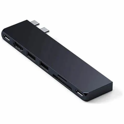Satechi Hub St-hucphsd USB-C PRO Slim Adapter Midnight Black