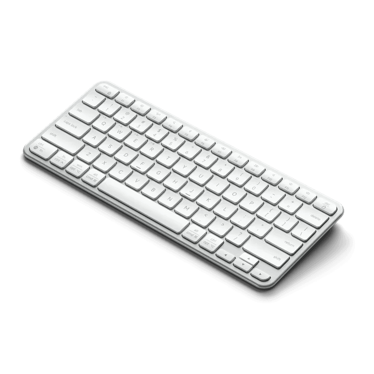 Teclado Bluetooth Satechi Ex1 Slim Inglês Prateado