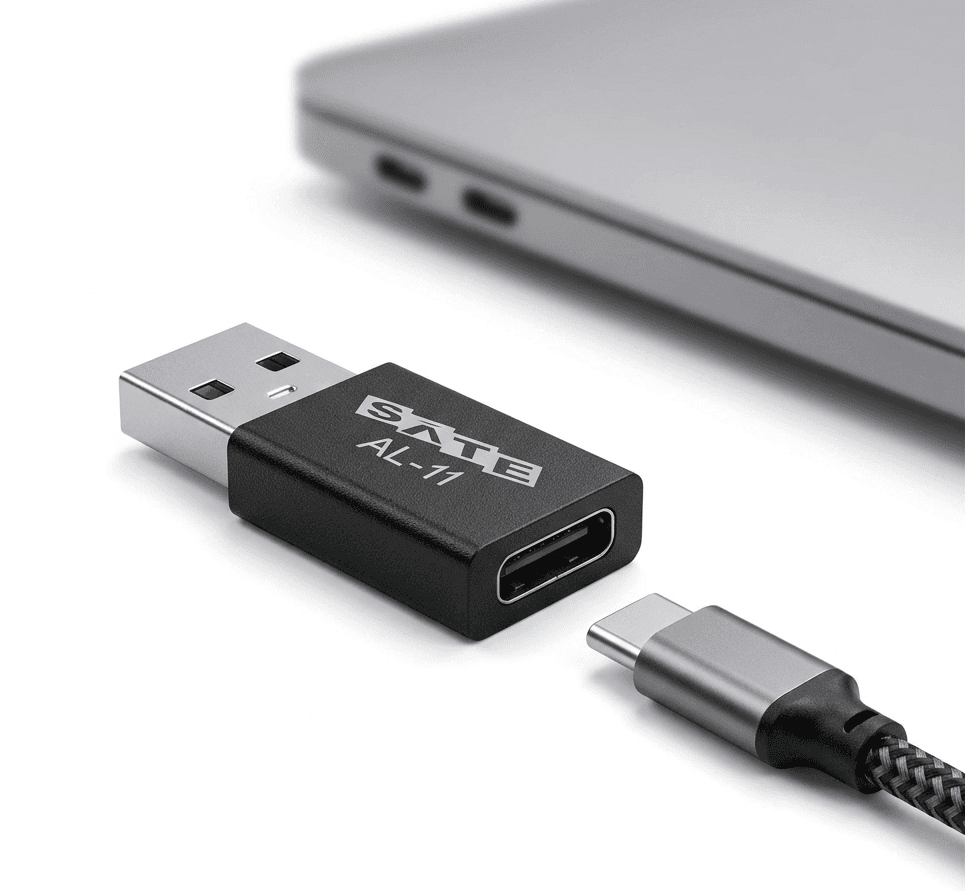 Adaptador Satellite Al-11 USB-A para Tipo-C Preto