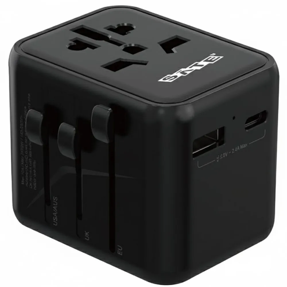Adaptador Enchufe Universal Satellite Ad-0002 Negro