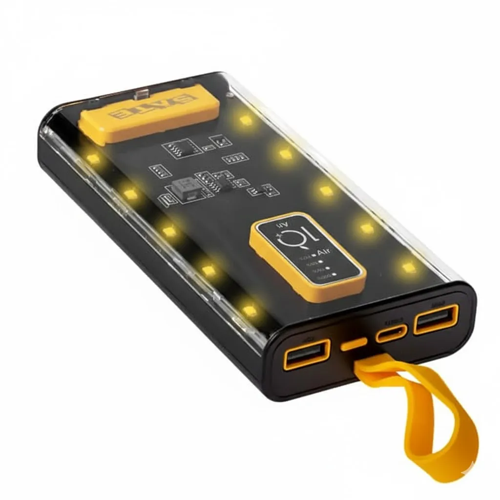 Carregador Portátil Satellite A-Pb410004 22.5W 10000mAh Preto/Amarelo/Transparente