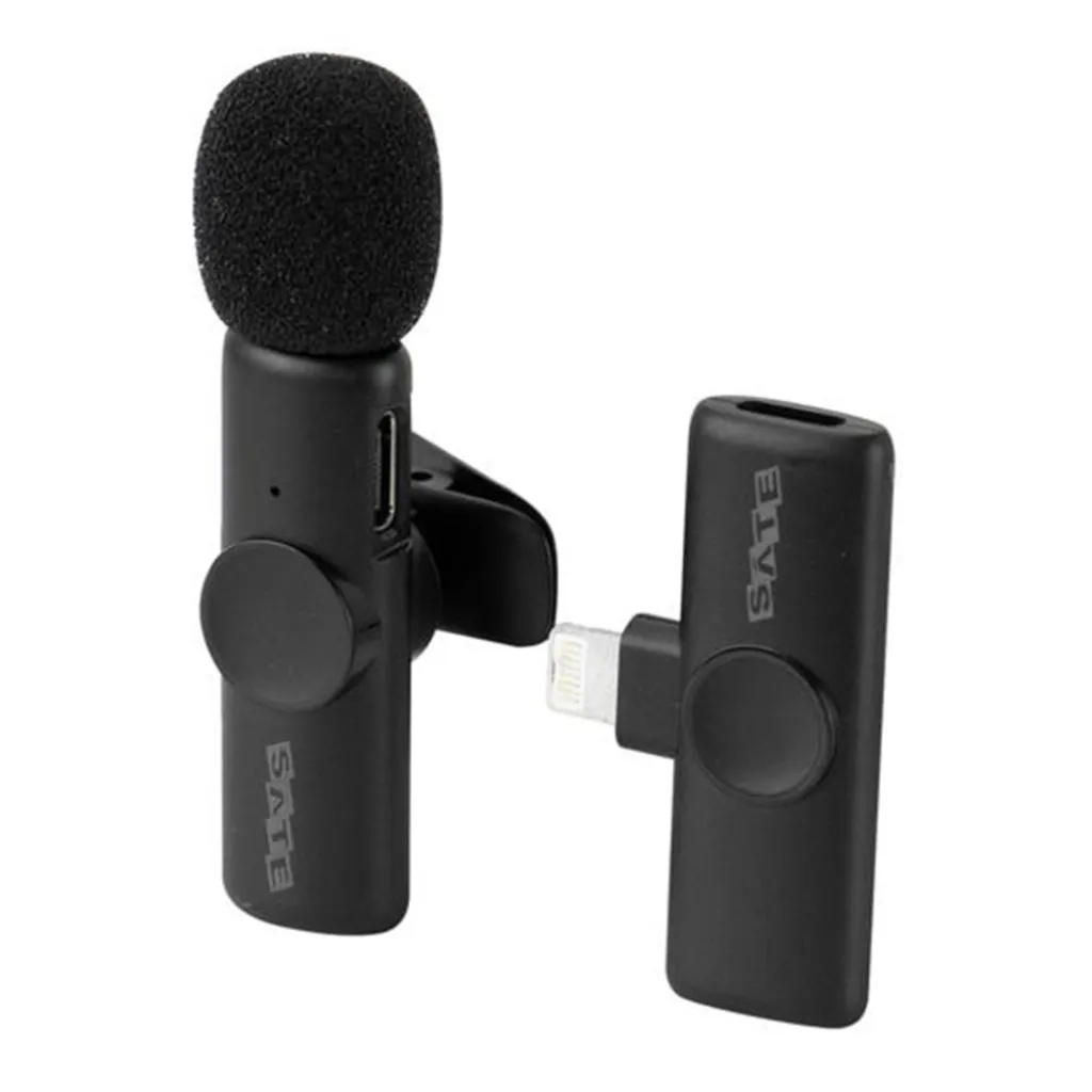 Microfone Sem Fio Satellite A-Mk132 Lightning Preto