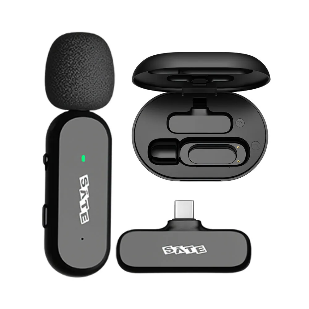 Microfone Sem Fio Satellite A-Mk151 Tipo C Preto
