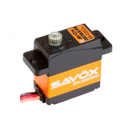 Servo Savox Sh-0263MG Plus com Soft Start 6V 2.2Kg 0.10S Micro