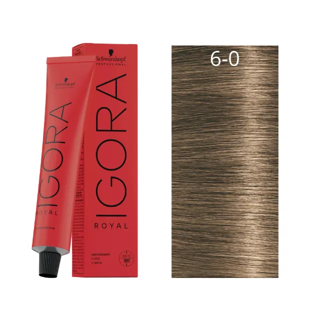 Coloração Schwarzkopf Igora Royal 60ml 6-0