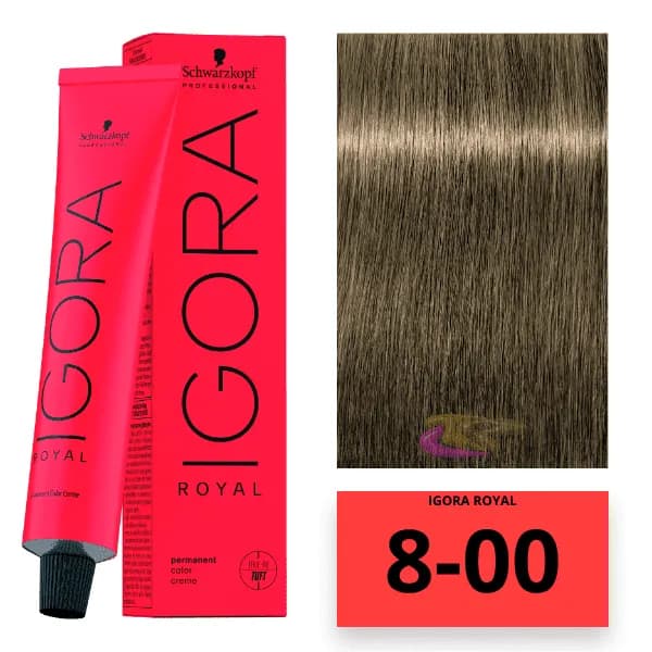 Coloração Schwarzkopf Igora Royal 60ml 8-00