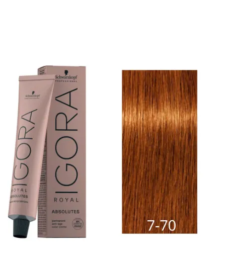 Coloração Schwarzkopf Igora Royal Absolutes 60ml 7-70