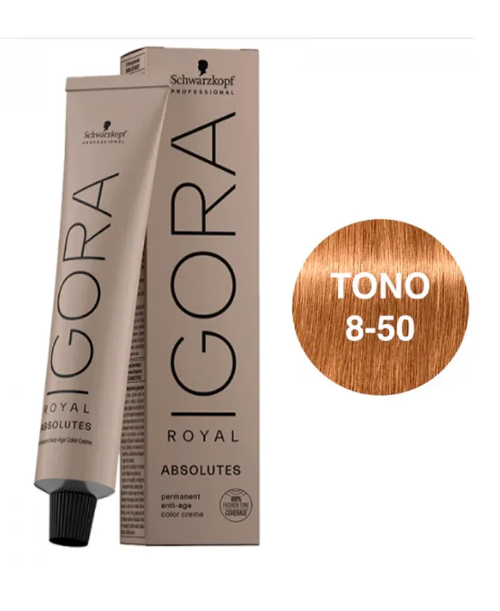 Coloração Schwarzkopf Igora Royal Absolutes 60ml 8-50