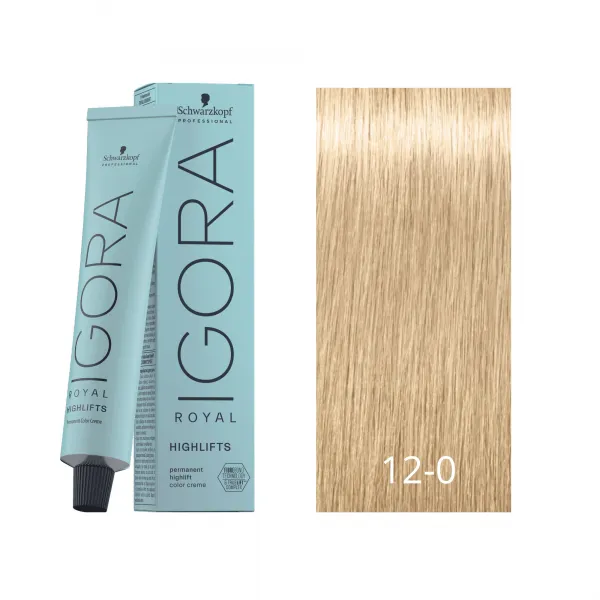 Coloração Schwarzkopf Igora Royal Highlifts 60GR 12-0