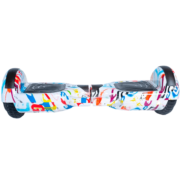 Scooter Hoverboard Interbras 6.5" / 36V - 2.4Ah / Bluetooth / LED Branco Grafite
