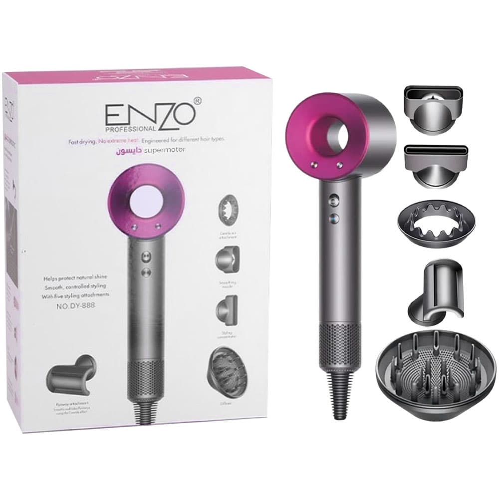 Secador de Cabelo Enzo Professional Dy-888 220V/50HZ Rosa