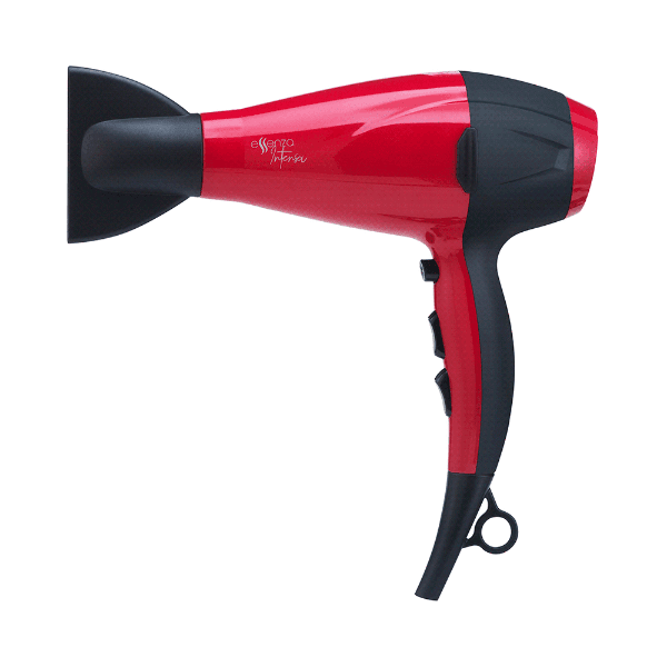 Secador de Cabelo Multilaser Eb045 2000W 3 Temperaturas 3 Velocidades 220V Vermelho/Preto