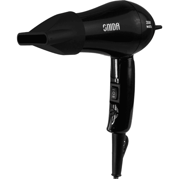 Secador de Cabelo Onida On-219 3 Temperaturas 2 Velocidades 3500W Bivolt Preto