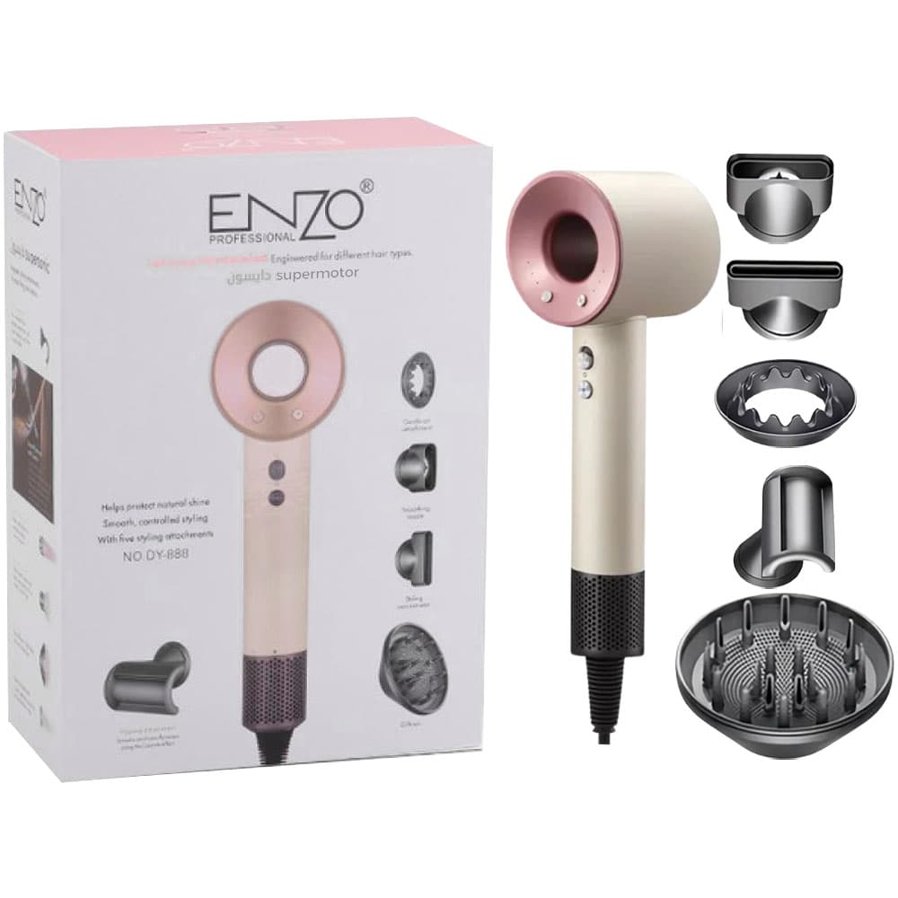 Secador Enzo Professional Dy-888 220V/50HZ Rosa Claro