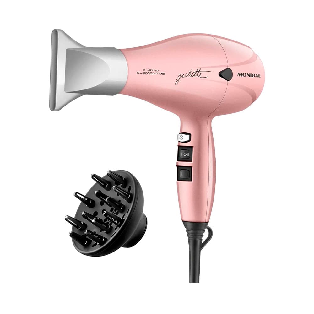 Secador de Cabelo Mondial QU4TRO Elementos By Juliette Scp-Ju-01 Golden Rose 220V