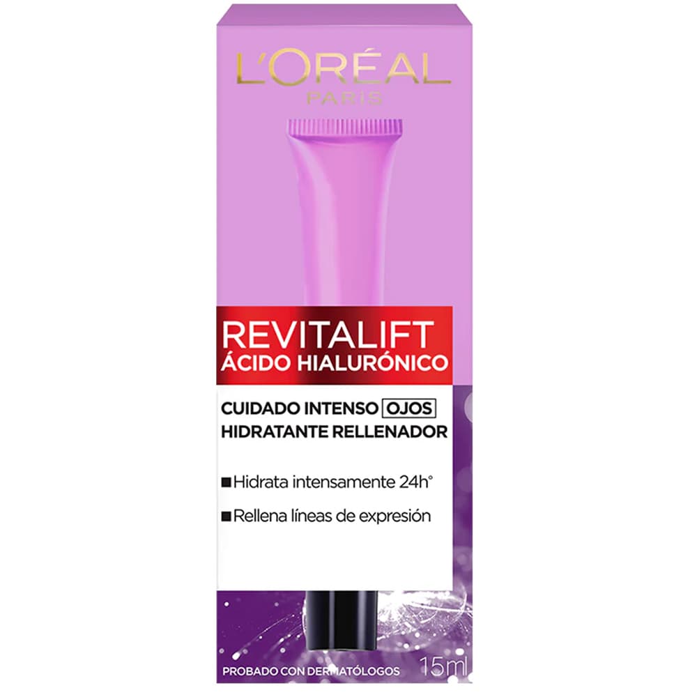 Sérum para Contorno de Olhos L'Oréal Revitalift com Ácido Hialurônico 15ml