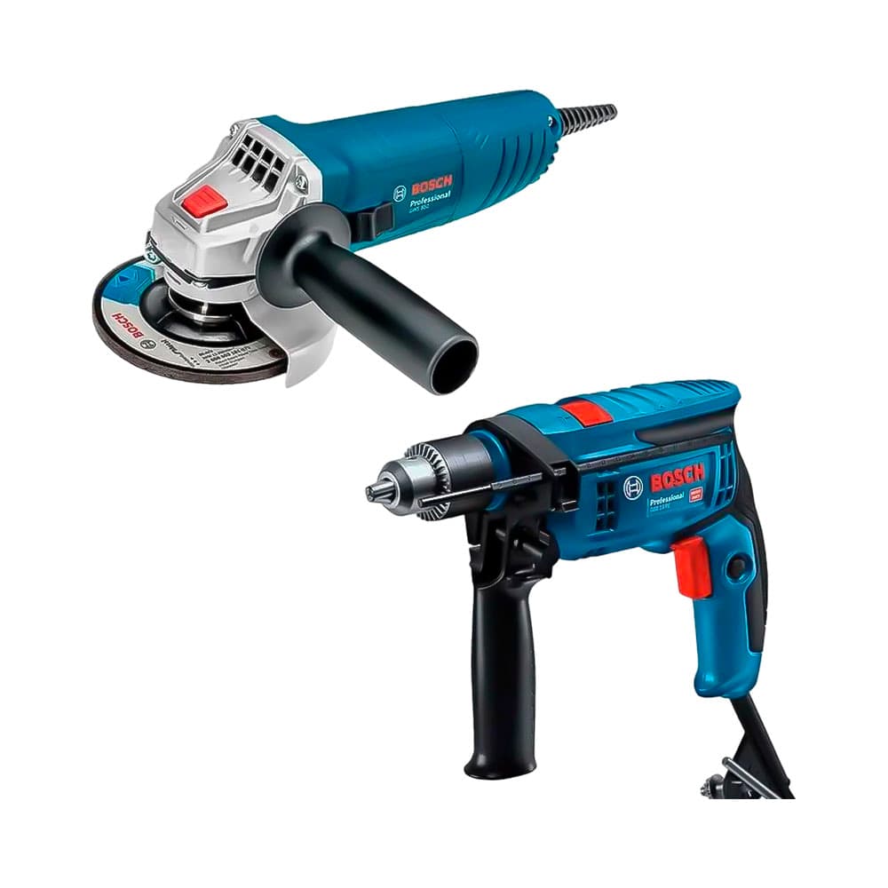 Conjunto de Furadeira e Lixadeira Bosch GSB12RE Gws850 220V