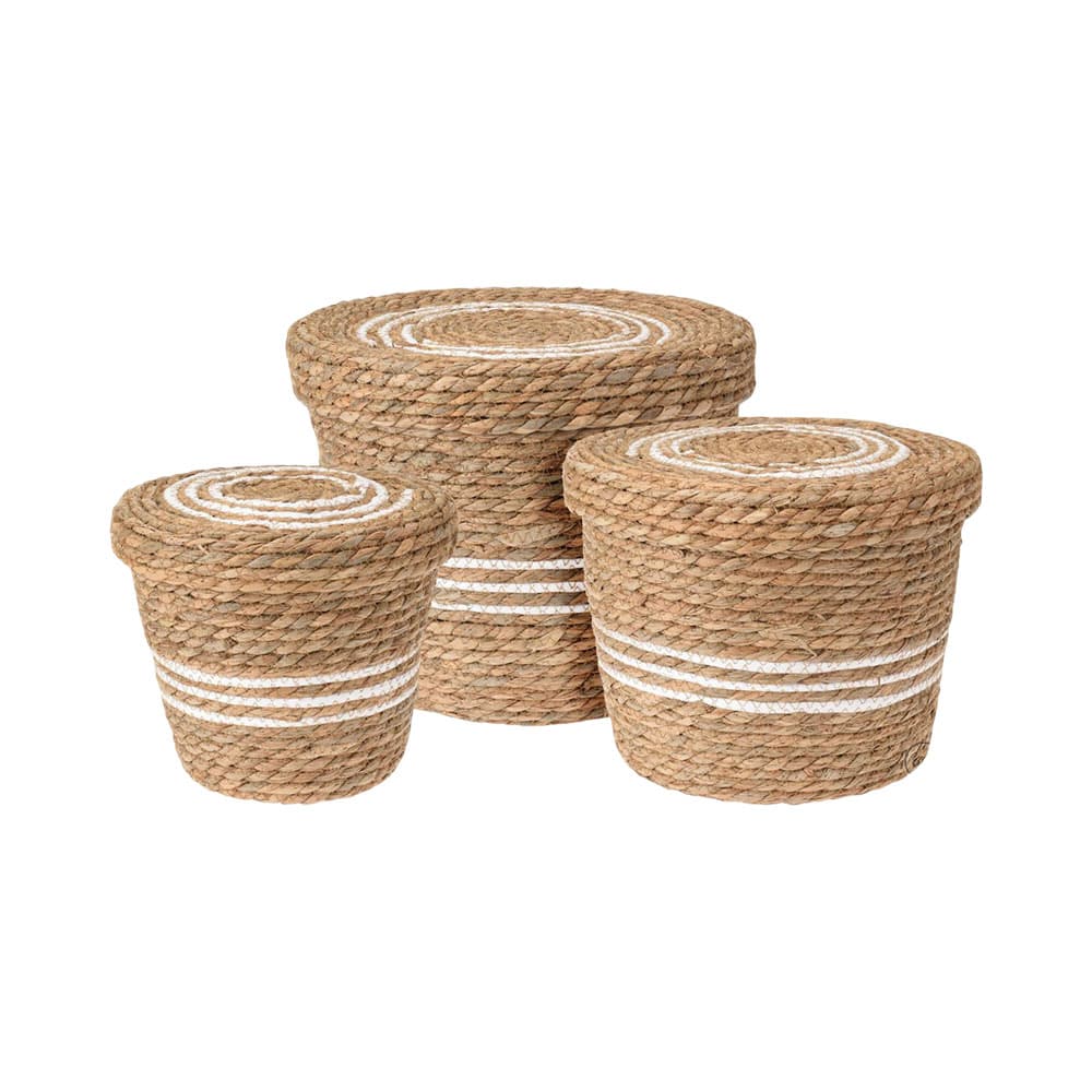Conjunto de Cestas com Tampa Kpm 3 Peças