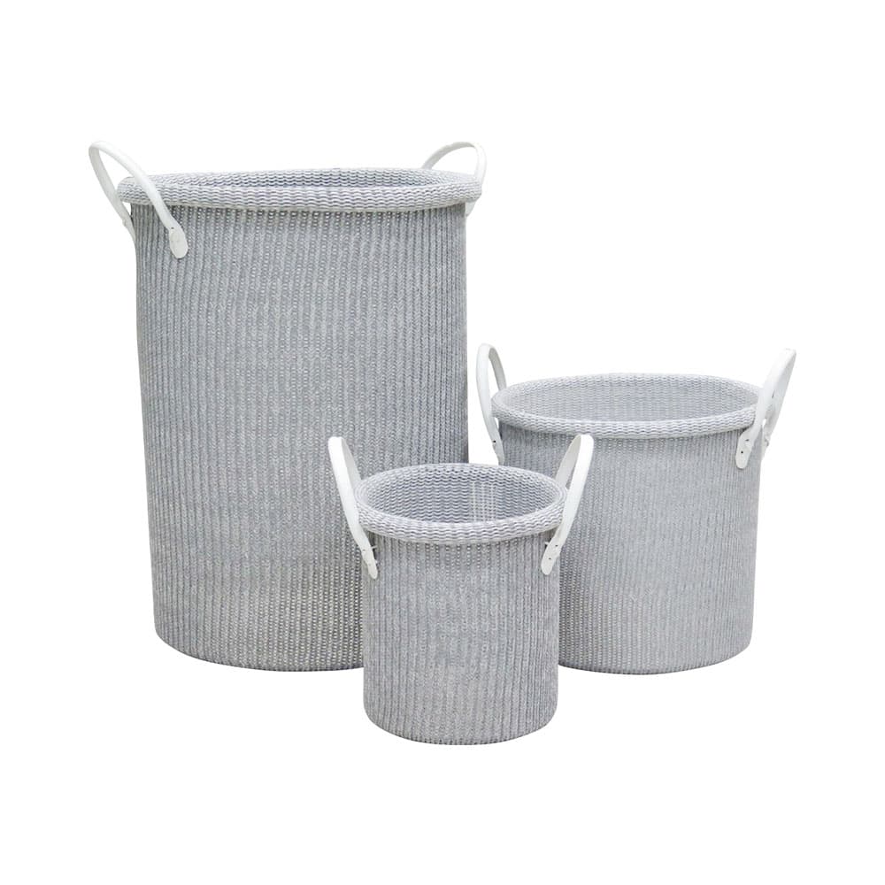 Conjunto de Cestos Concepts 085-901864 Cinza 3 Peças