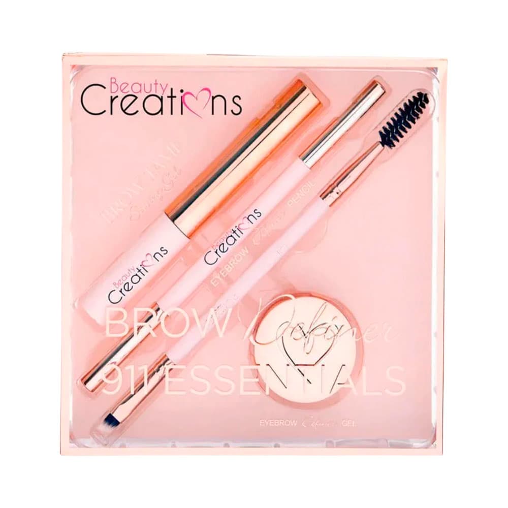 Kit de Cosméticos Beauty Creations Essentials Brow Definer 911 Dark Brown 4 Peças