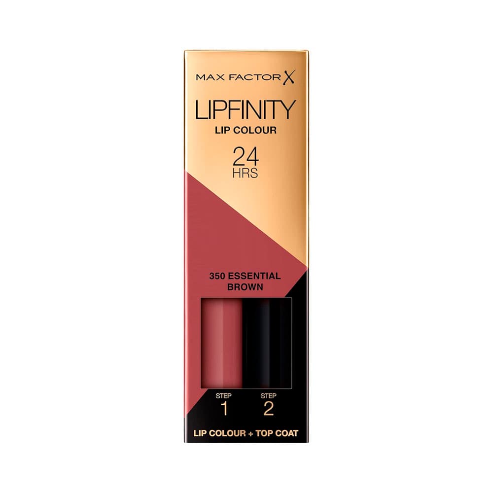 Kit de Cosméticos Max Factor Lipfinity 24HS 350 Essential Brown 2 Peças