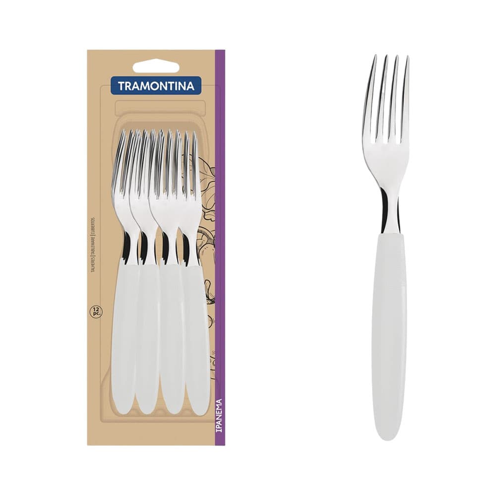 Conjunto de Garfos Tramontina Ipanema 12 Peças Branco