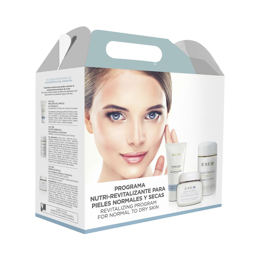 Kit de Tratamento Exel para Pele Seca 4 Peças