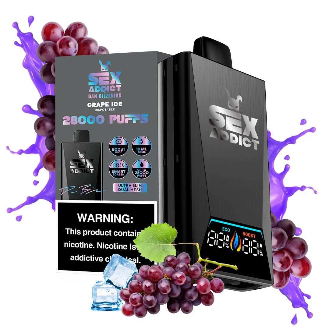 Vape Sex Addict S280 Black 28000PUFFS Grape Acai