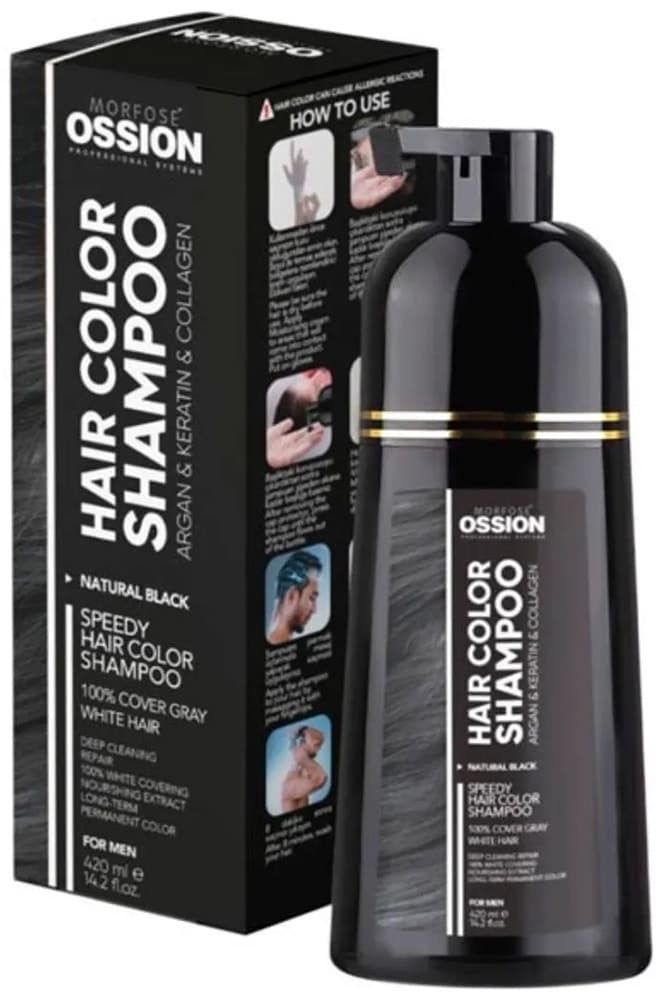 Shampoo Morfose Ossion Hair Color Preto Natural - 420mL