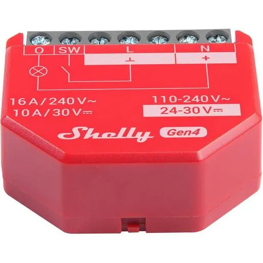 Interruptor Smart Shelly 1PM Gen4 10A 110-240V
