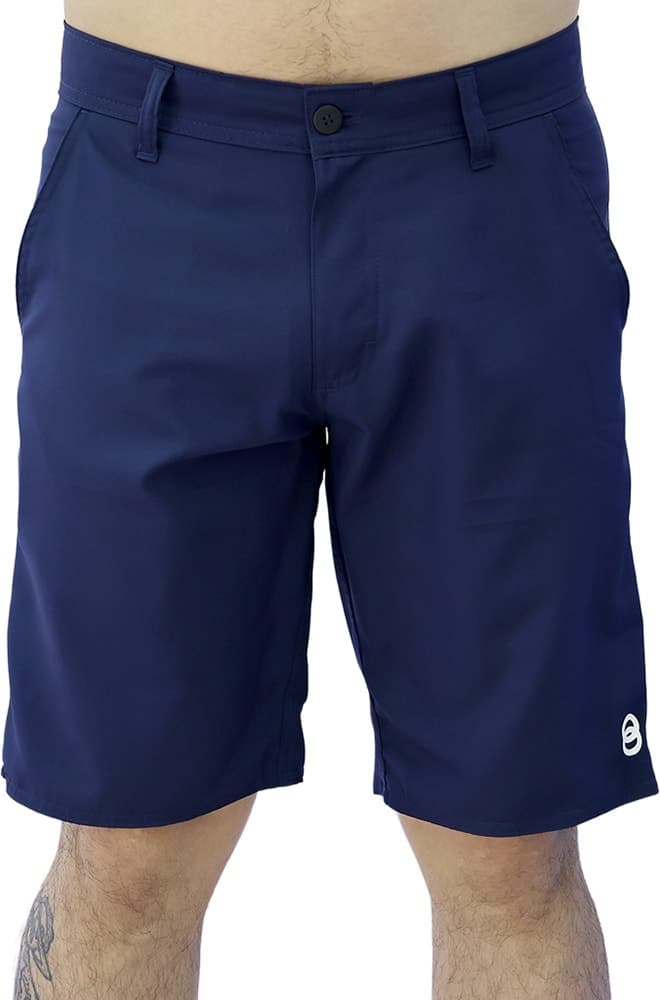 Short de Golfe Joog Poliéster Azul Marinho Masculino