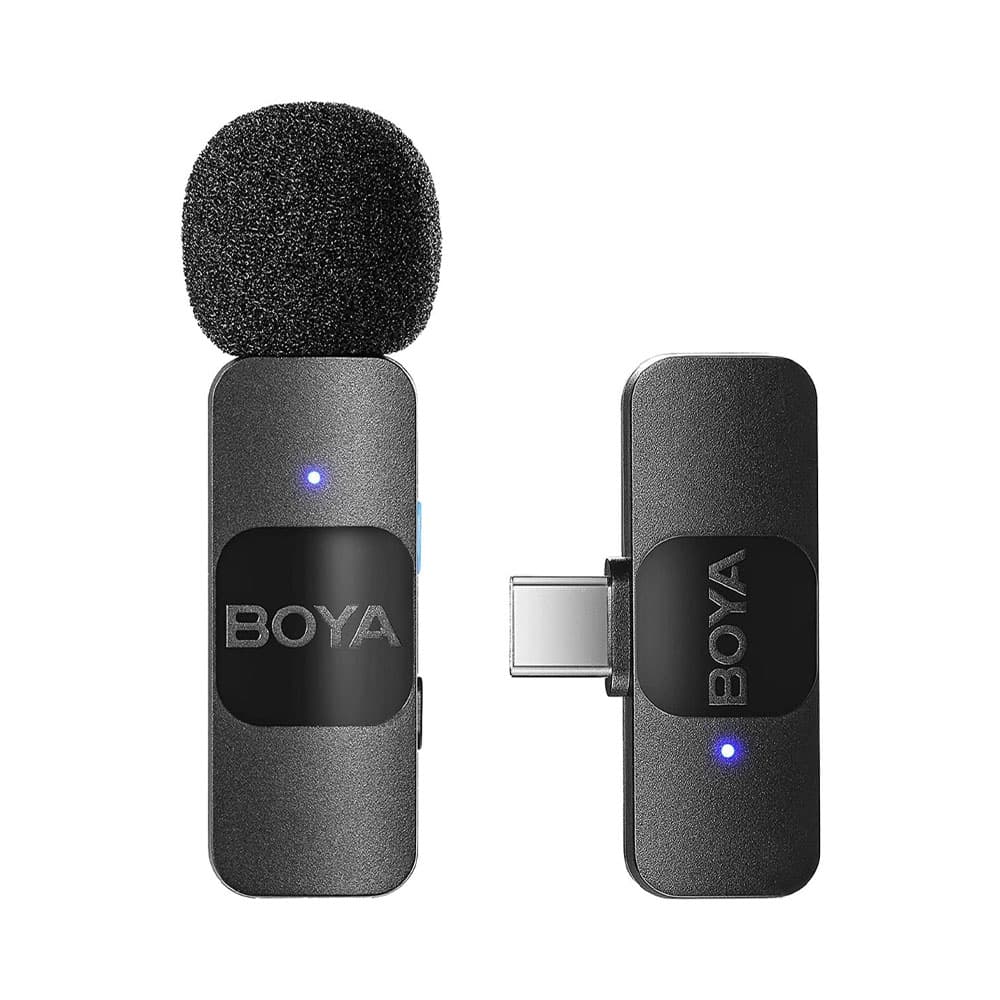 Sistema de Microfone Sem Fio Boya By-V10 1TX + Rx
