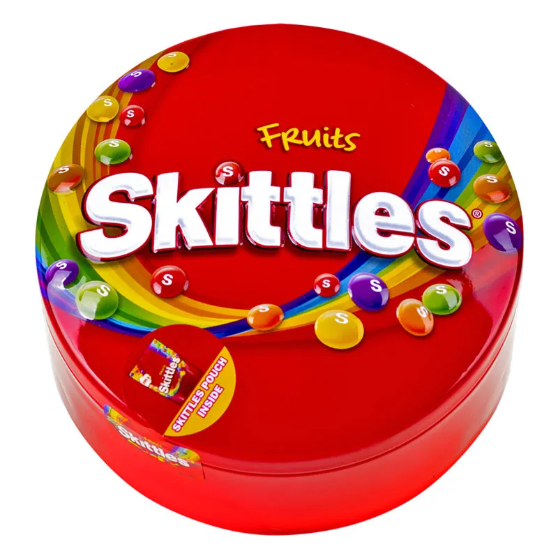 Balas Skittles Caram. Fruits Lata 195G