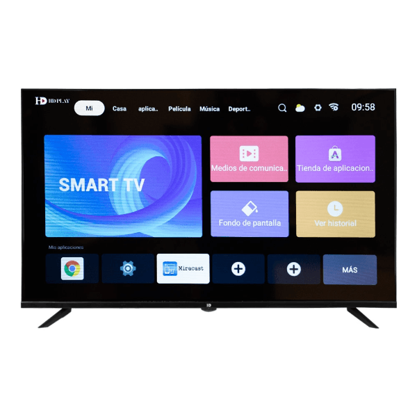 Smart TV LED HD Geral Play TVHDS43F2 43'' Full HD USB HDMI Wi-Fi Android 14 Preto