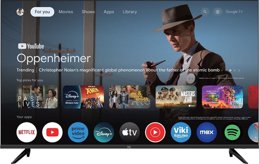 Smart TV QLED Mtek 50" MKQ50FSGU 4K UHD/WiFi/Google TV