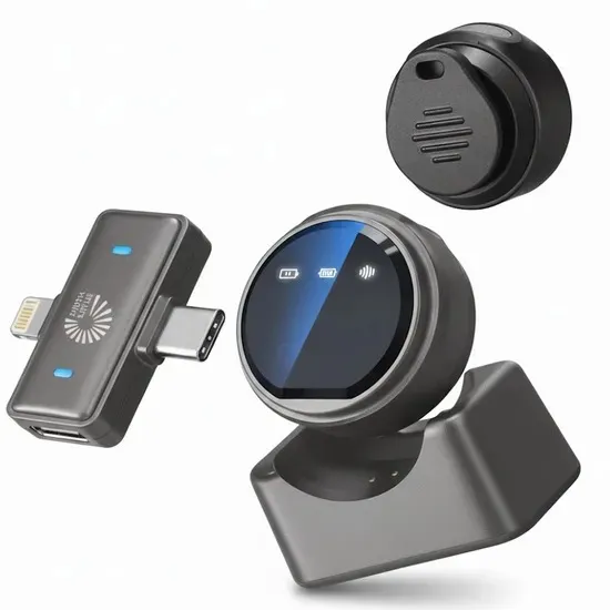 Microfone Sem Fio Smart Vision M18MINI Cinza