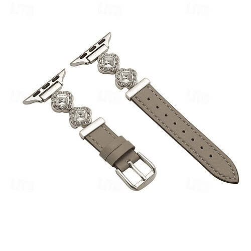 Smart Vision Pulseira Banda Couro Sv-14 42/44/45/49Mm Cinza
