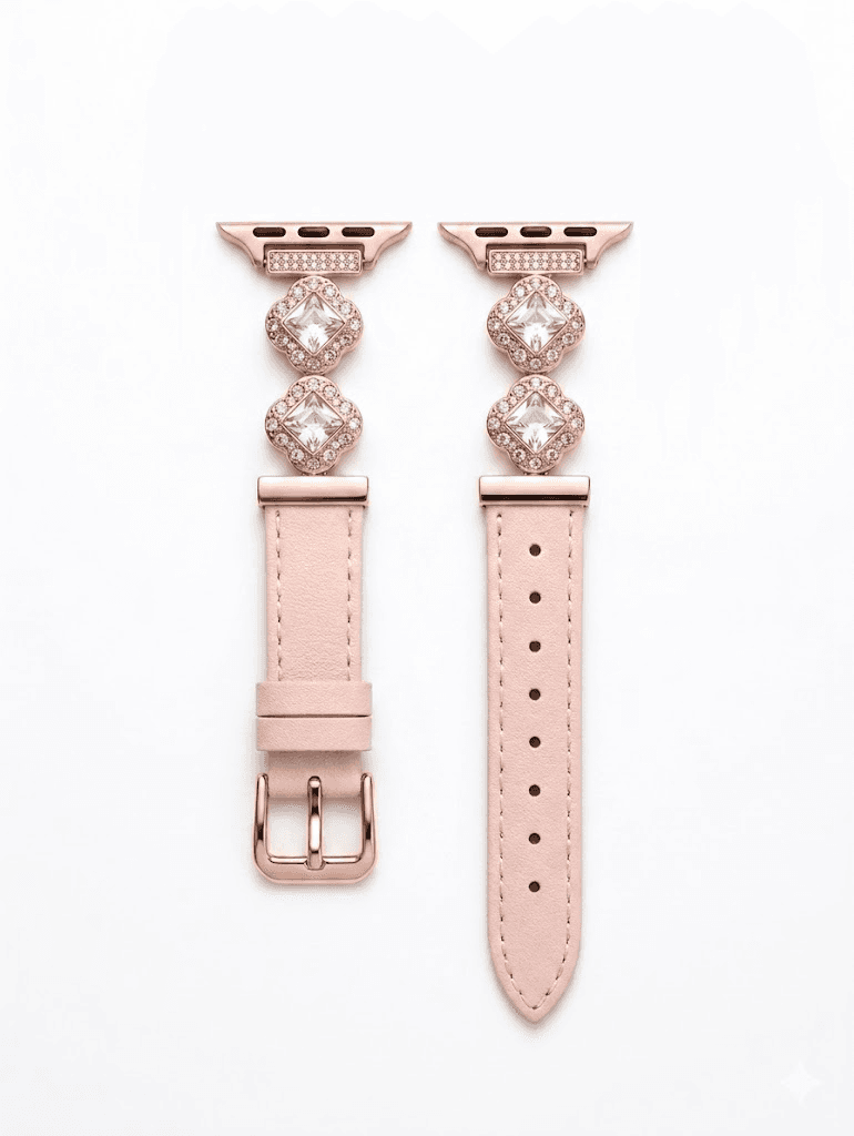 Smart Vision Pulseira Banda Couro Sv-14 42/44/45/49Mm Rosa