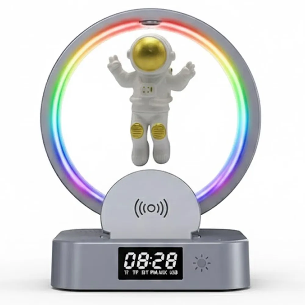 Caixa de Som Smart Vision Y-558 Rgb/bt/fm/usb/sd/aux/carg.wireles 5W Prata