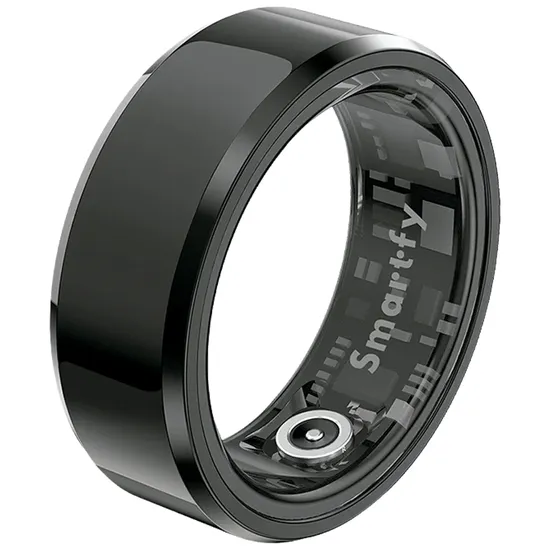 Smartfy Anillo Inteligente SMR01B IP68/OXIMETRO/SONO+CARDIO 12" Negro