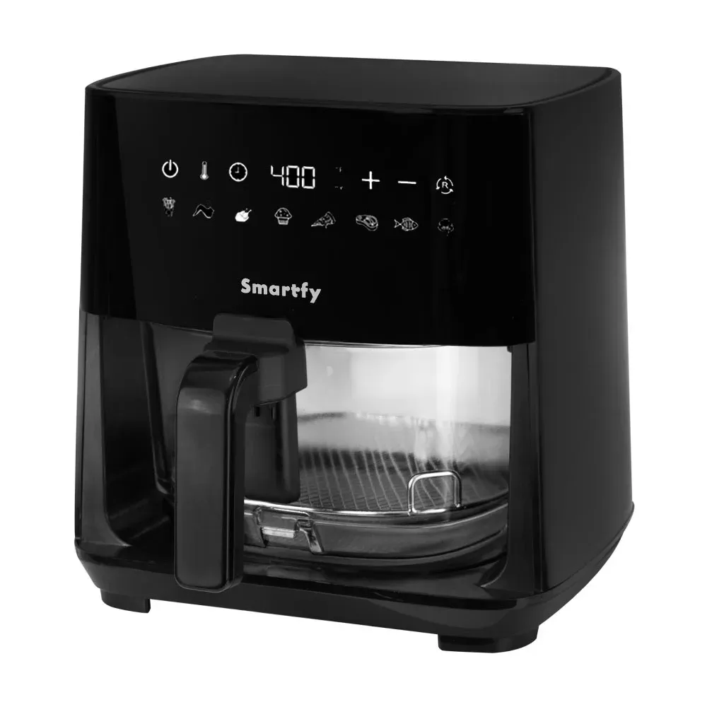 Air Fryer Smartfy AF04B Dig 4.5L 1350W C/vidrio 110V/60HZ Negro