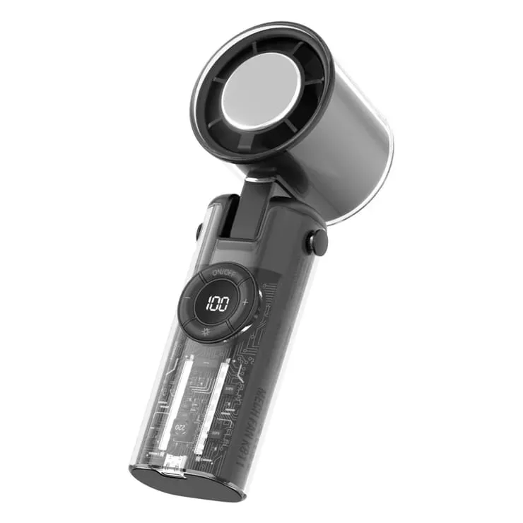 Ventilador Portátil Smartfy VTP01B Recarregável Preto