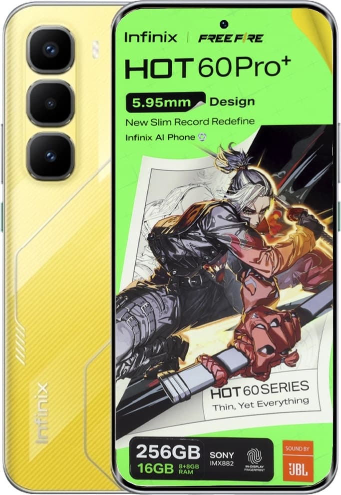 Celular Infinix Hot 60 Pro+ LTE Dual Sim 6.78" 8GB Expansível/256GB Amarelo Sônico