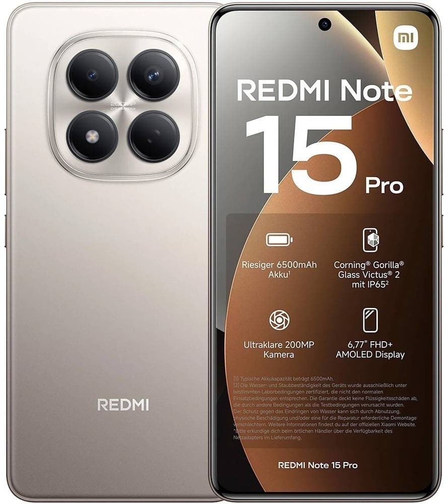 Celular Xiaomi Redmi Note 15 Pro LTE Dual Sim 6.77" 8GB/256GB Titanium