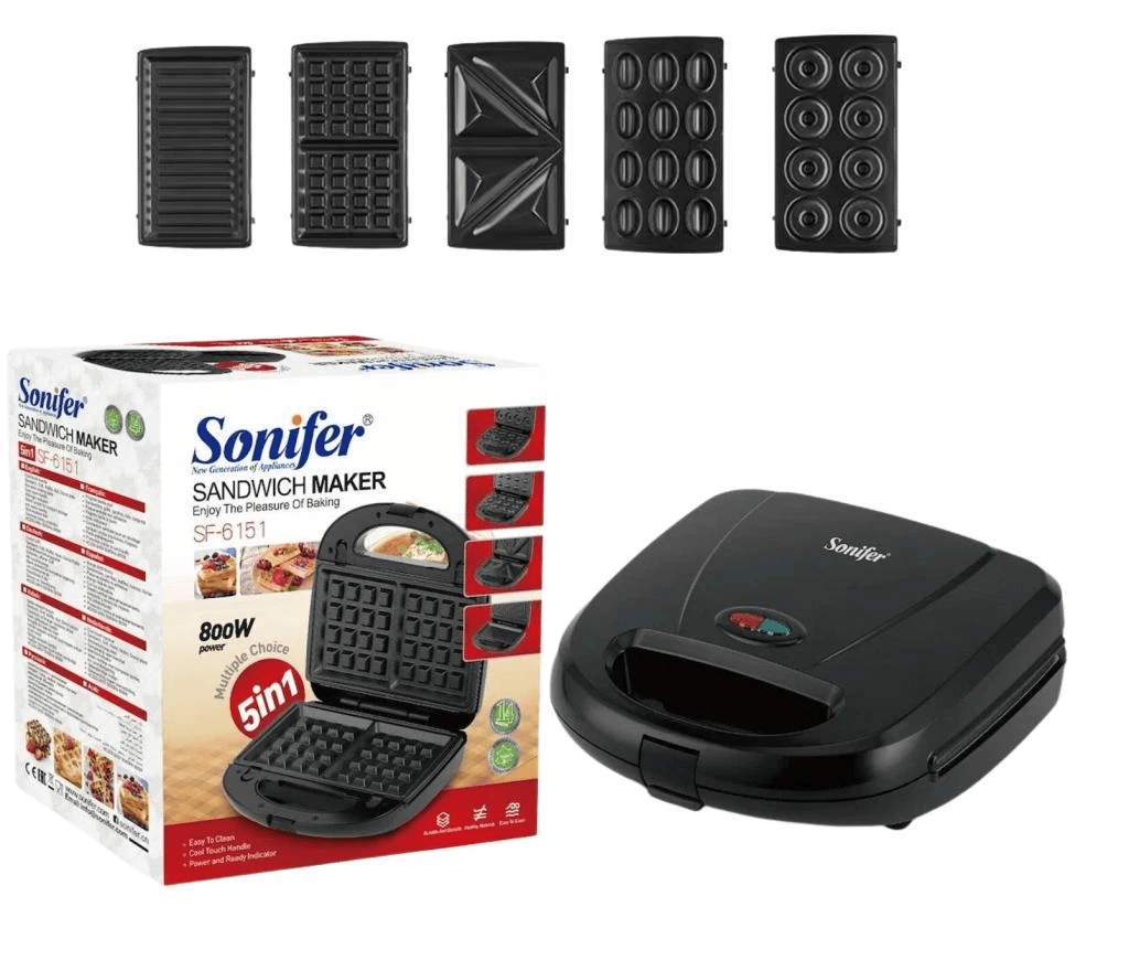Sanduicheira Sonifer Sf-6151 5 Em 1 800W 220V 50Hz