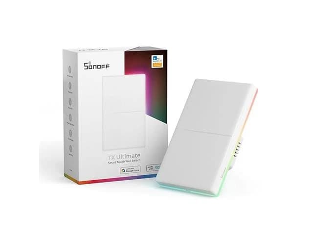 Interruptor Smart de Parede Sonoff T5-2C-120 Bivolt Branco