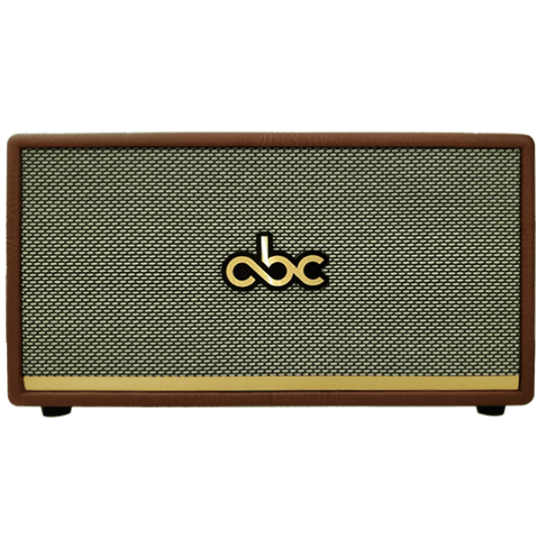Caixa de Som Abc A3065 Portátil 90W 6000mAh Bluetooth USB Aux Marrom