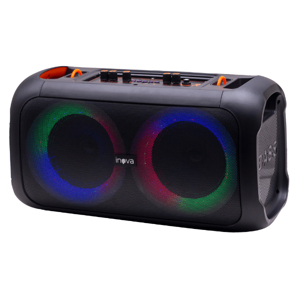Caixa de Som Portátil Inova Rad-0035 King Z8 2X8" 50W USB Tf Fm Bluetooth Preto